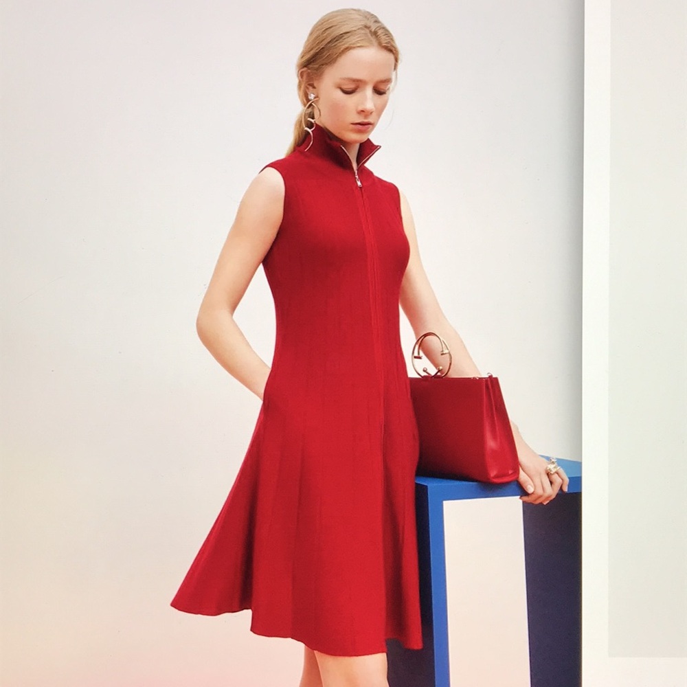 ADEAM knitted Momiji dress L New